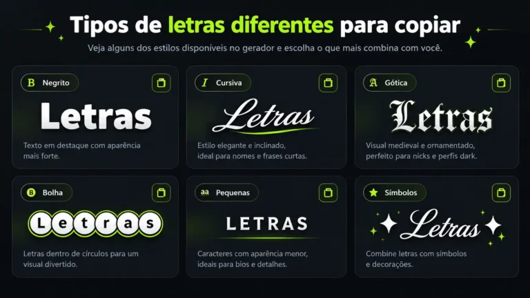 Letras Diferentes 3 Typos de letras diferentes